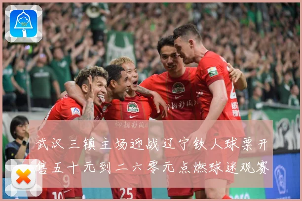 武汉三镇主场迎战辽宁铁人球票开售五十元到二六零元点燃球迷观赛数据研判